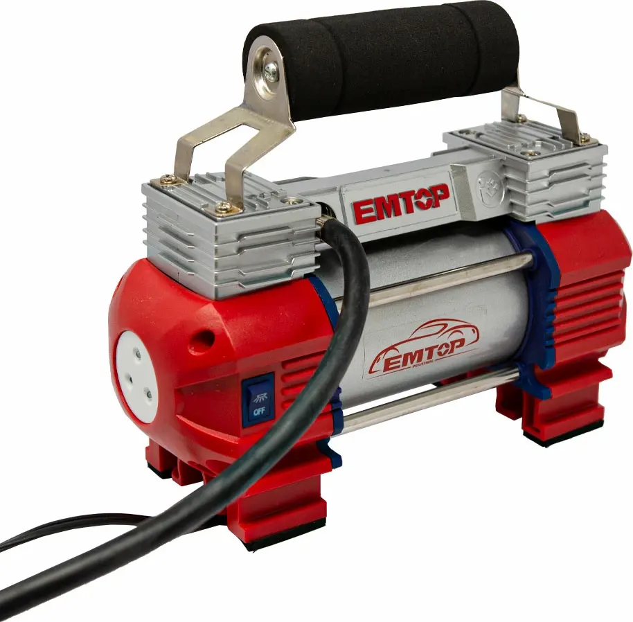 Car Compressor 2-Piston , EMTOP , 12V , Red , EAAC4501