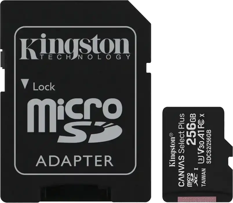 كارت ميموري كينجستون Canvas Select Plus، مايكرو اس دي، 256 جيجابايت، SDCS2-256GB