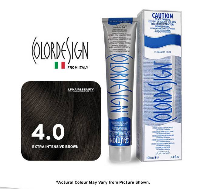 صبغة شعر دائمة كولور ديزاين 4.0 بني مكثف للغاية 100 مل