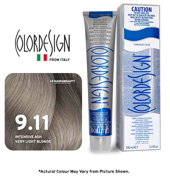 لون شعر دائم من كولور ديزاين 9.11 أشقر رمادي كثيف طبيعي فاتح جدًا