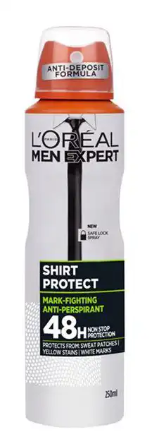 مزيل عرق سبراي  شيرت بروتكت من لوريال اكسبيرت للرجال 250 مل