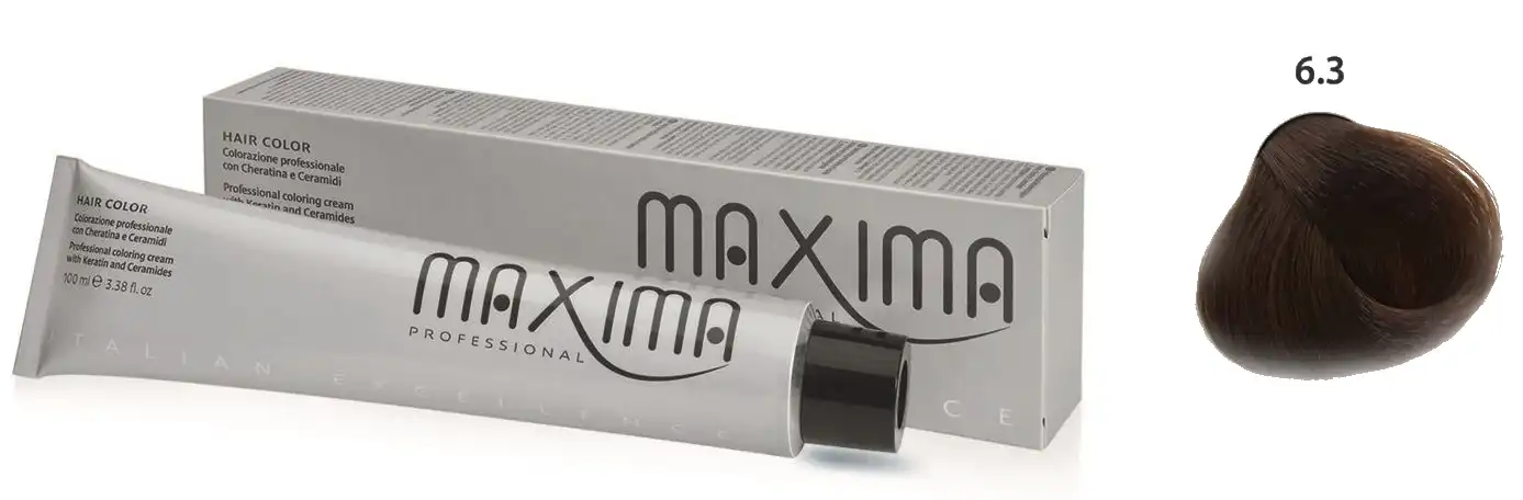 صبغة شعر من ماكسيما 6.3 اشقر ذهبي غامق  100 مل