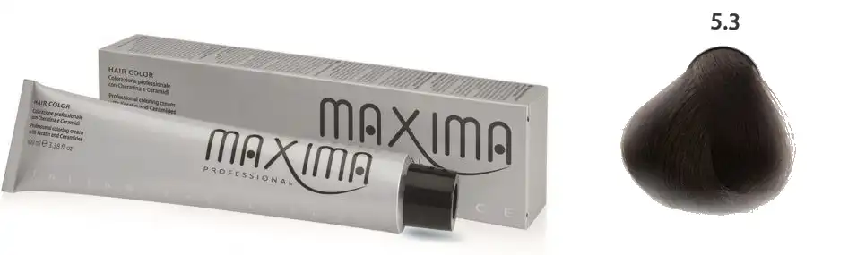 صبغة شعر من ماكسيما 5.3 بني ذهبي فاتح  100 مل