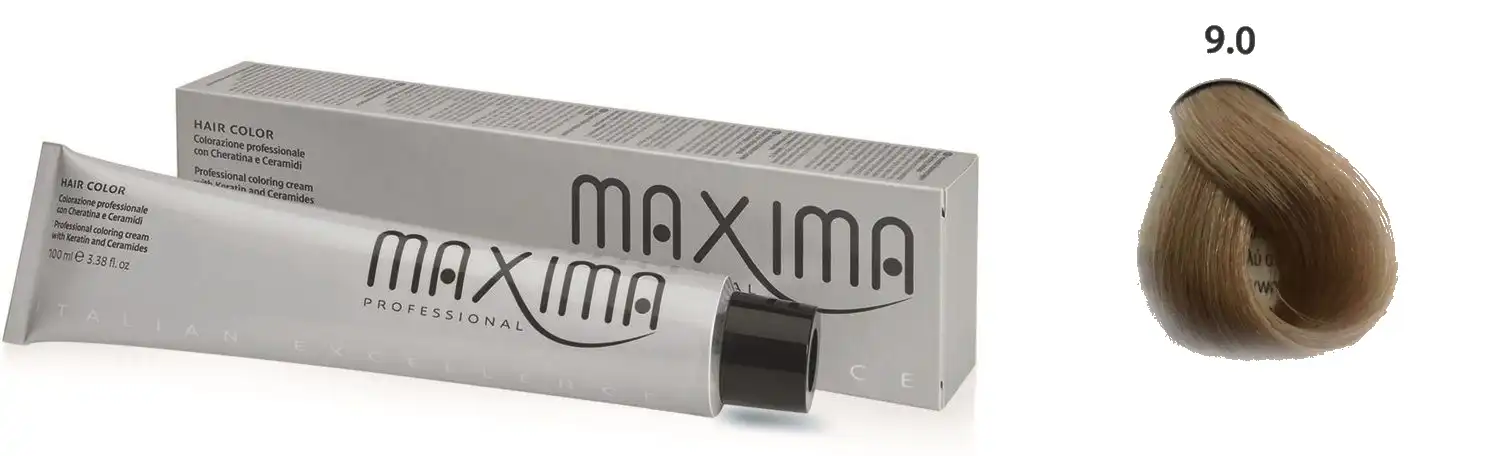 صبغة شعر من ماكسيما 9 اشقر فاتح جدا مركز  100 مل