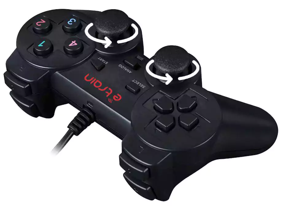 ذراع تحكم سلكى إي ترين، للكومبيوتر، أسود، GP002