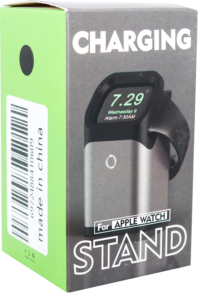 قاعدة شاحن لا سلكية ، متوافقة مع ساعات أبل، فضي ZJ03