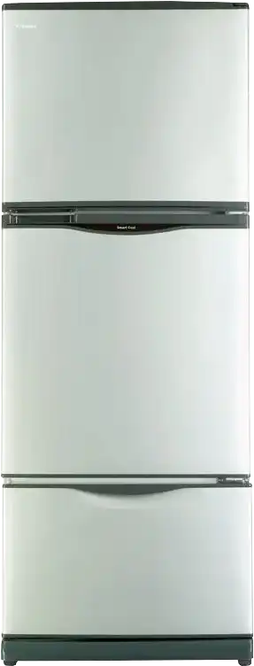 ثلاجة توشيبا نوفروست، 351 لتر، 3 باب، فضي، GR-EFV45-S