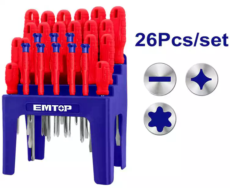 طقم مفكات إم توب، 26 قطعة، ESST2601