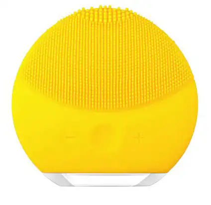 فرشاة تدليك وتنظيف الوجه من فوريفر ,مصنوعة من السيلكون الناعم لتنظيف عميق دون ضرر ,أصفر