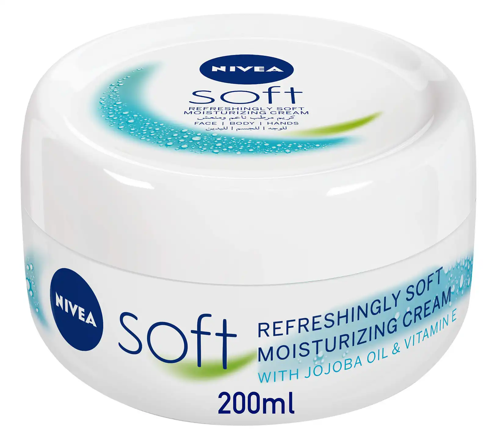 كريم نيفيا سوفت ، كريم مرطب بزيت الجوجوبا وفيتامين إي ، 200 مل .