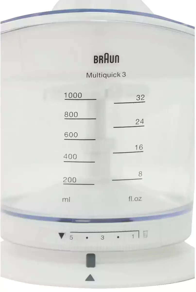 Braun Multi Quick 3 Orange Juicer 1 liter, 20 watt, White MPZ9