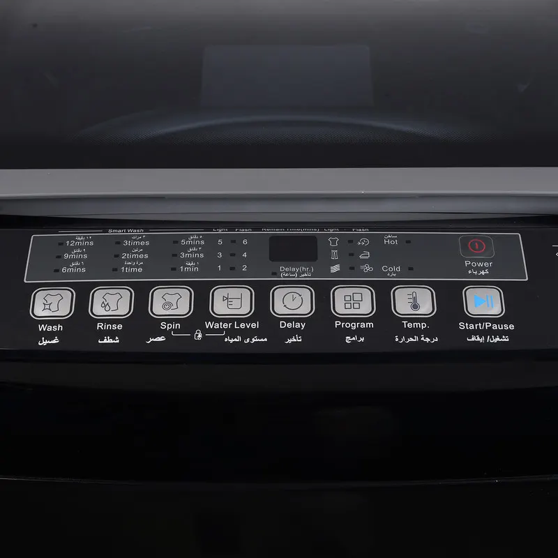 غسالة ملابس فوق أتوماتيك فريش، تحميل علوي، 11 كجم، طلمبة ،شاشة ديجيتال، أسود، FTM11F12B