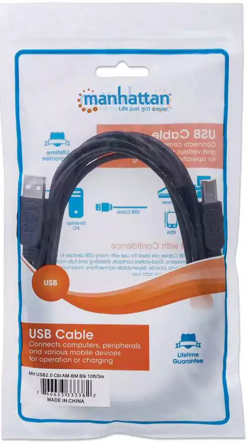 كابل طابعة مانهاتن 3 متر - DC037