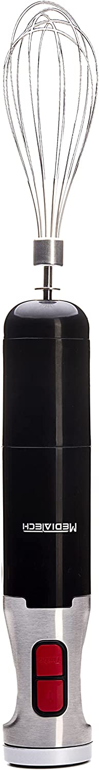 هاند بلندر ميديا تك فل ميكس برو، 800 وات، 700 ملي، مزود بمضرب بيض وكبة، أسود ، MT-HB15