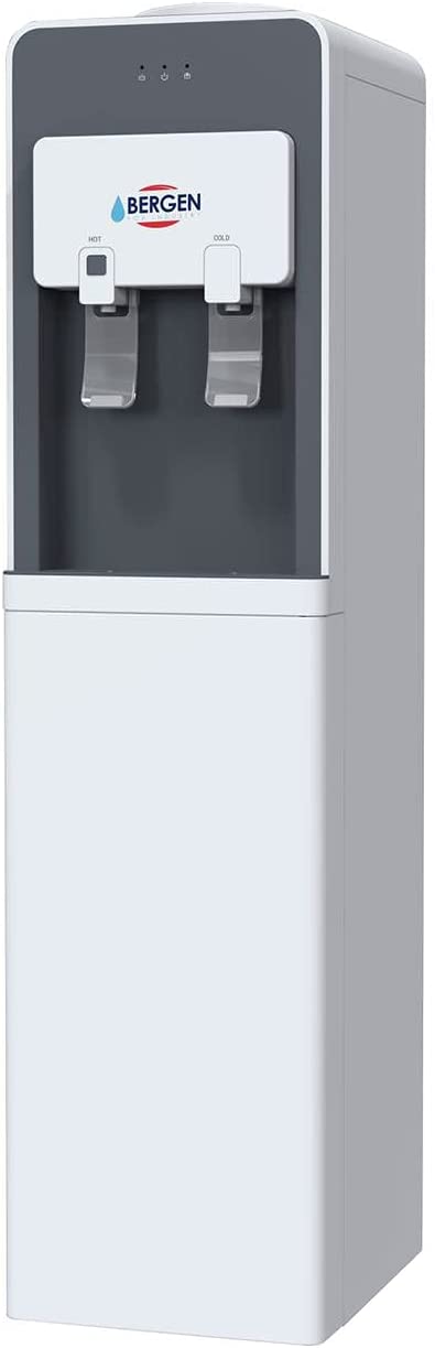مبرد مياه بيرجن ، 2 حنفية (بارد + ساخن)، تحميل علوي،  أبيض *رمادي، BY 509