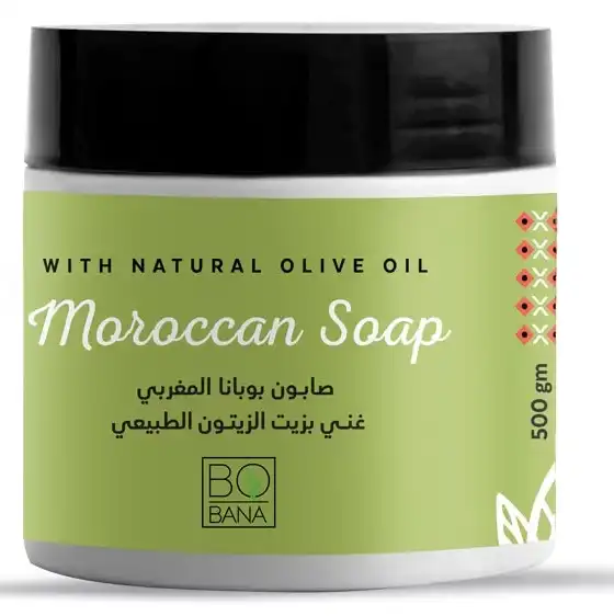 صابون بوبانا المغربي غني بزيت الزيتون الطبيعي، 500جم .
