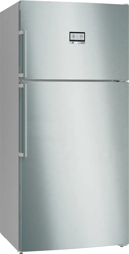ثلاجة بوش نوفروست، 641 لتر، 2 باب، شاشة ديجيتال، فضي، KDN86AI3E9