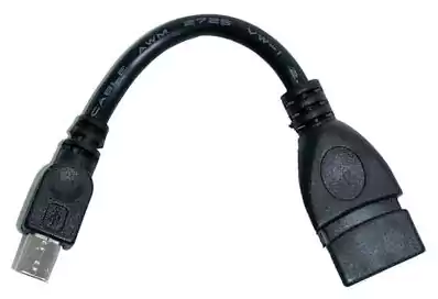 كابل توبي من ميكرو يو أس بى 5 Pin الى يو أس بى A Female - طوله 10 سم - CV067