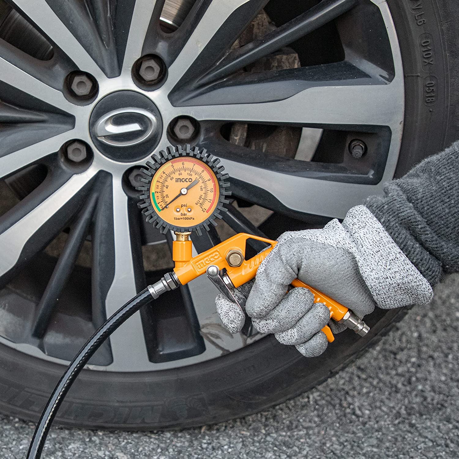 Ingco Air Compressor Tool Set, 5 Pieces, AKT0053