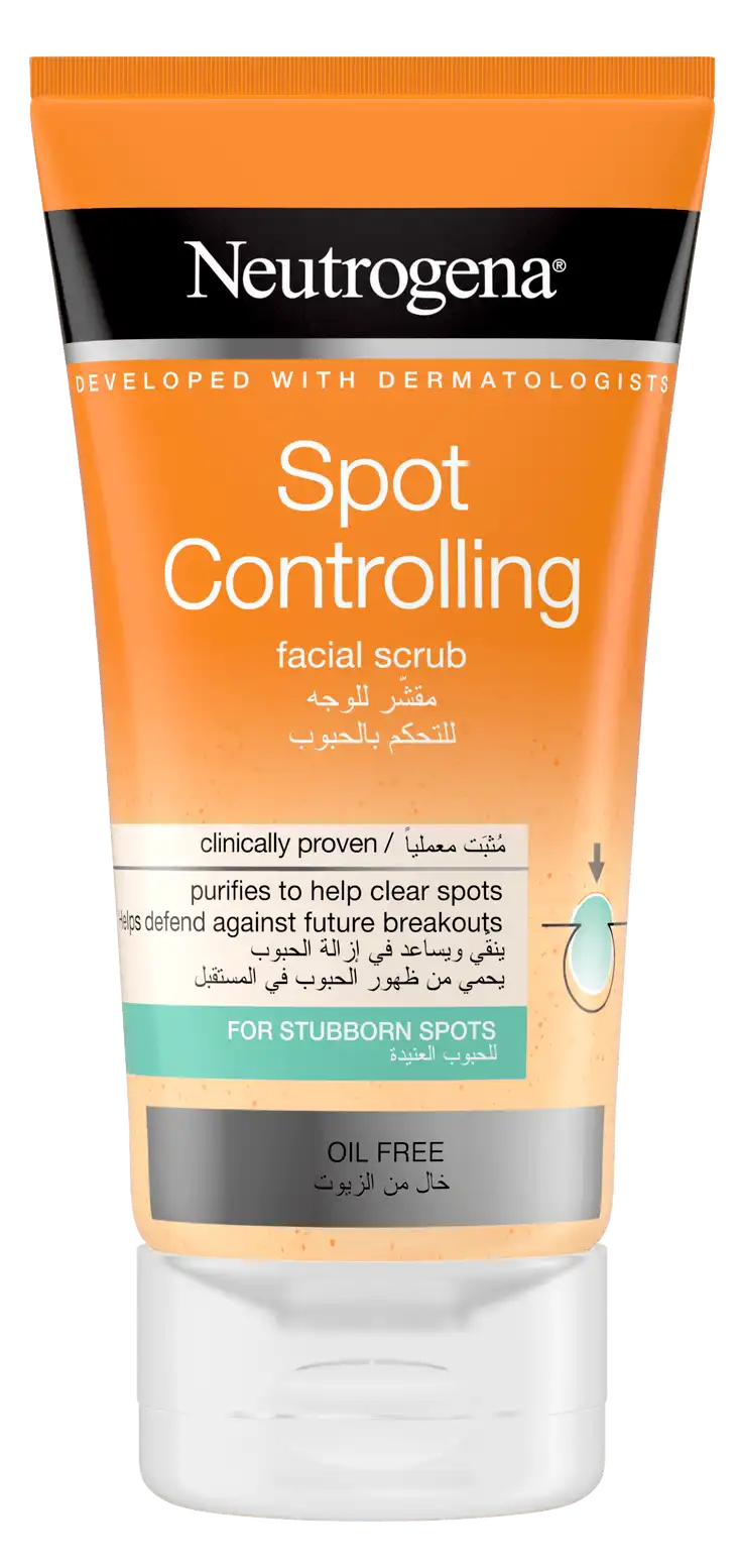 مقشر نيتروجينا سكراب للوجه لازالة الحبوب، 150 مل