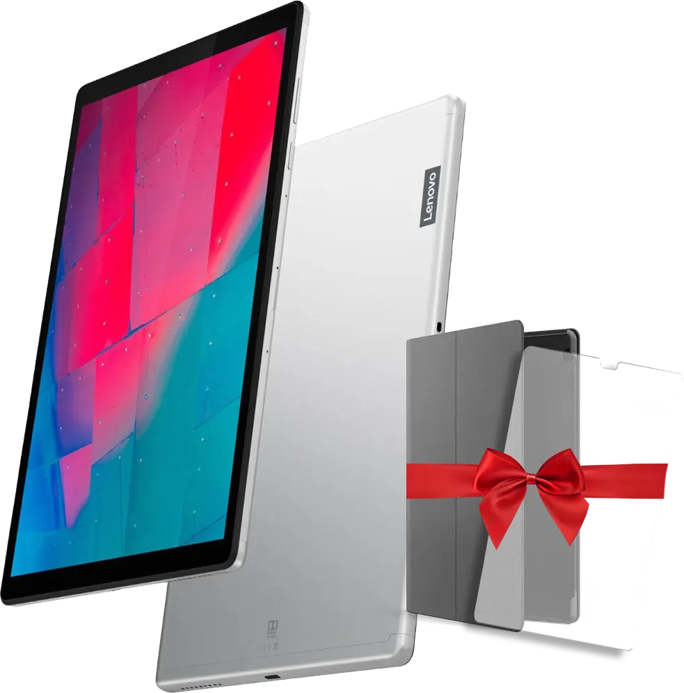 تابلت لينوفو تاب M10 HD، شاشة 10.1 بوصة، ذاكرة داخلية 64 جيجابايت، رامات 4 جيجابايت، شبكة الجيل الرابع إل تي إي، رمادي