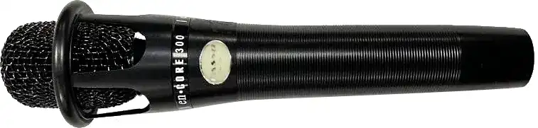 ميكروفون ديناميكي، سلكي، محمول باليد، أسود، PA-300C