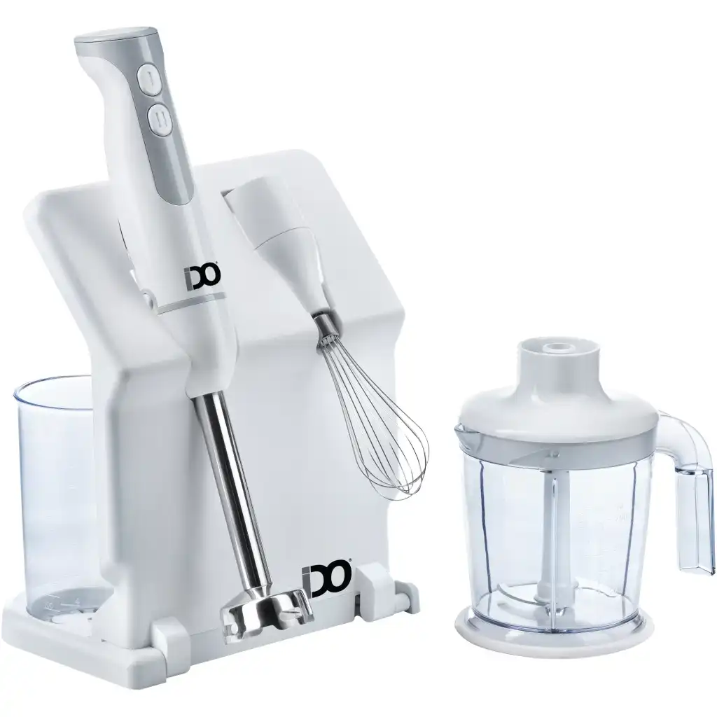 هاند بليندر أي دو بالاستاند، 800 وات، 600 مللي، مزود بمضرب بيض وكبة، أبيض ، HBLG800-WH