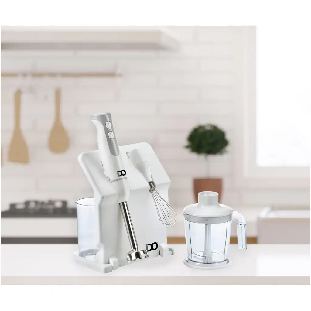 هاند بليندر أي دو بالاستاند، 800 وات، 600 مللي، مزود بمضرب بيض وكبة، أبيض ، HBLG800-WH