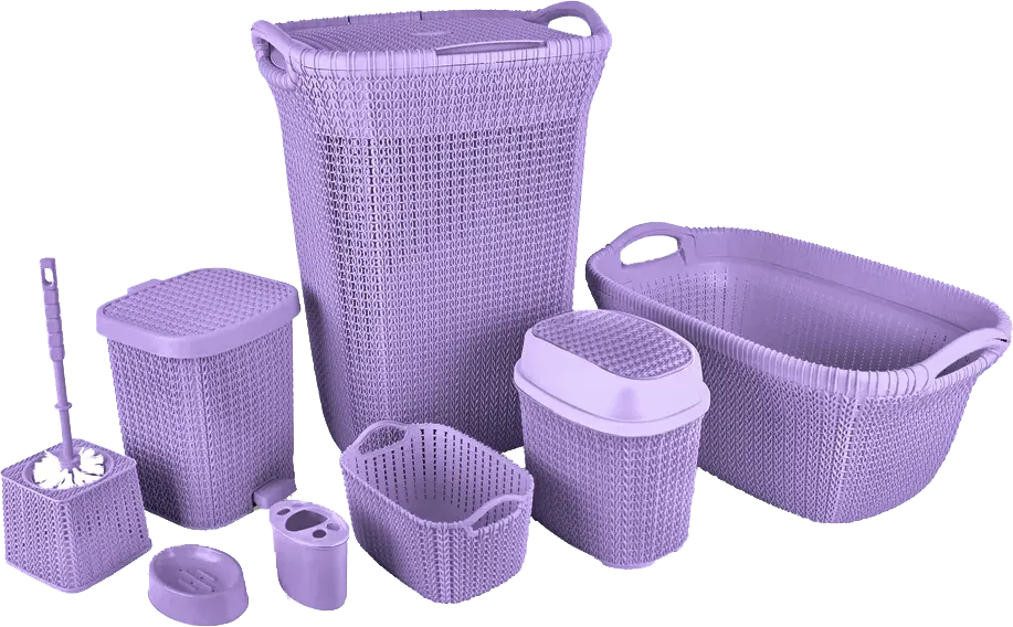 طقم حمام بالم الهلال والنجمة ، مكون من 8 قطع ، ألوان متعددة