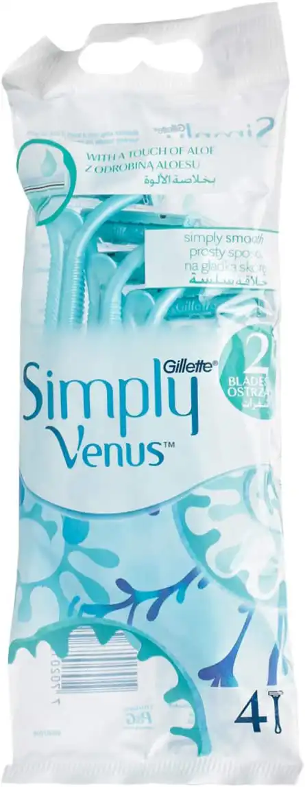شفرات سيمبلي بخلاصة الصبار من جيليت فينوس  4 قطع