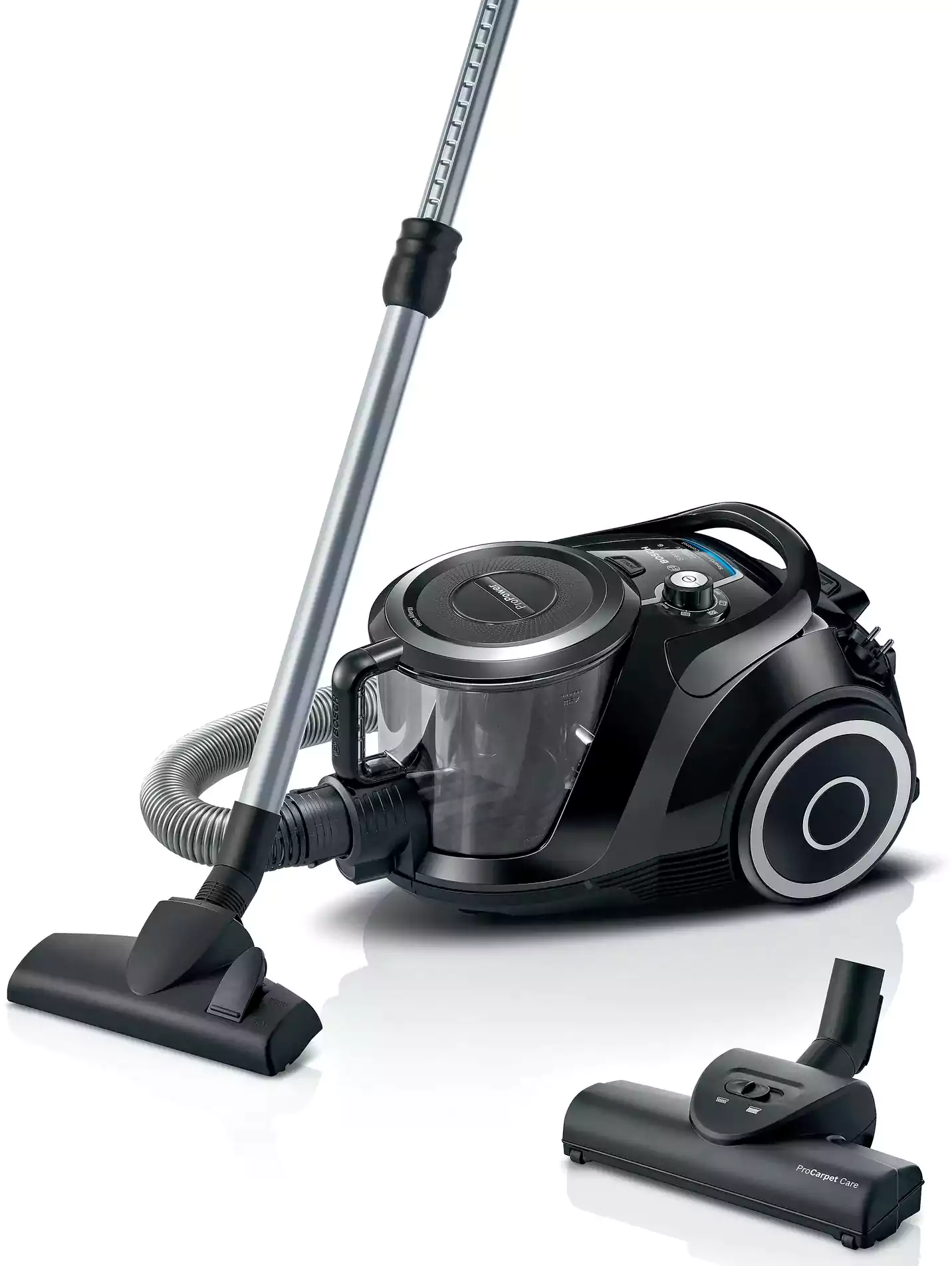 مكنسة كهربائية سيري 6 برو باور بوش، بدون كيس، 2200 وات، اسود - BGS412234