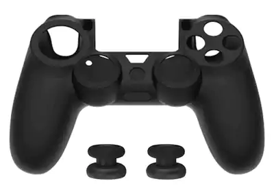جراب دراع بلايستيشن 4 دوبي، سيليكون، أسود، TP4-0425