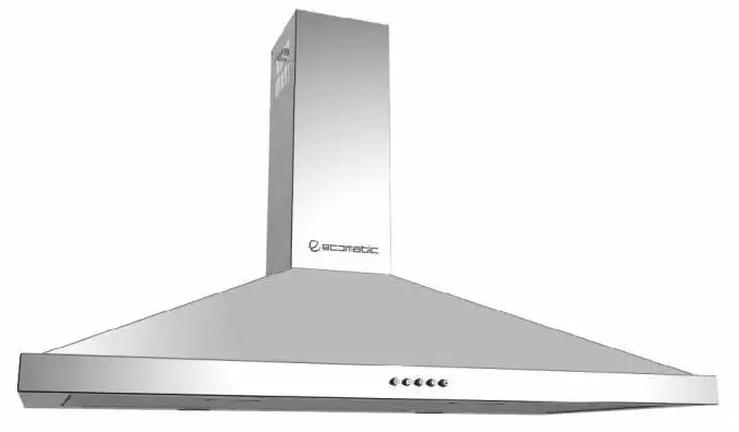 شفاط بلت ان إيكوماتيك هرمي ، 90 سم، 3 سرعات ،أستانلس، H9206AB