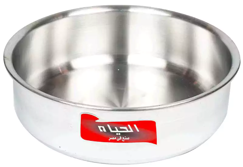 صينية فرن ألمنيوم الحياة مقاس 5 دائرية - فضي