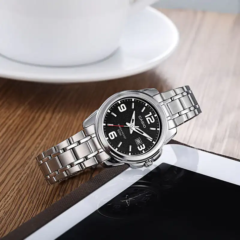 Casio Watch for Women, Analog, Stainless Steel Strap, Silver, LTP-1314D-1AVDF