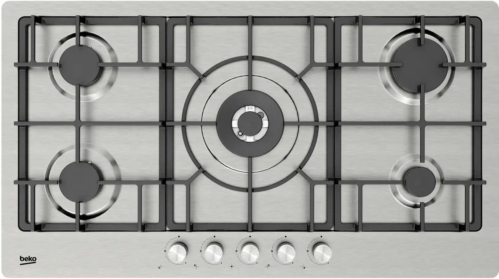 بوتاجازمسطح بلت ان بيكو ، 90 سم، 5 شعلة غاز ، أستانلس ،HIMW95226SXEL