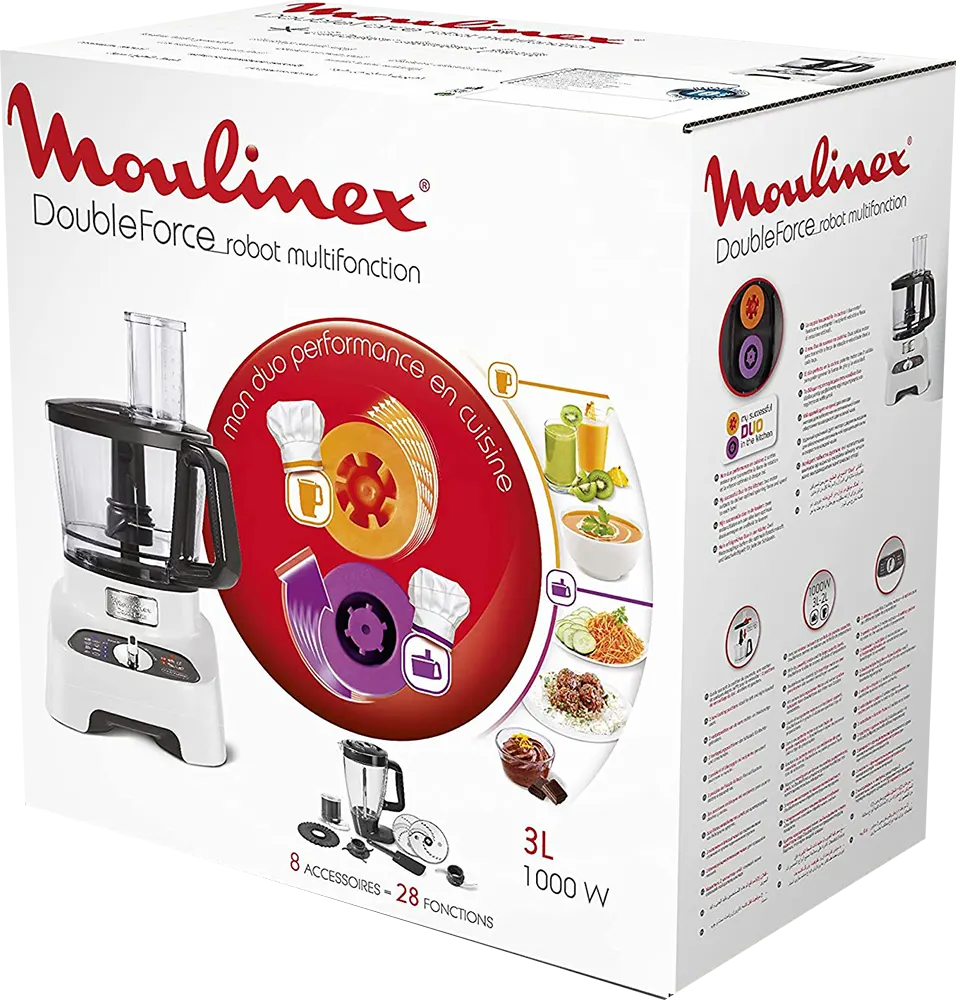 محضر طعام مولينكس، 1000 وات، 3 لتر، 27 وظيفة، أسود، FB823125