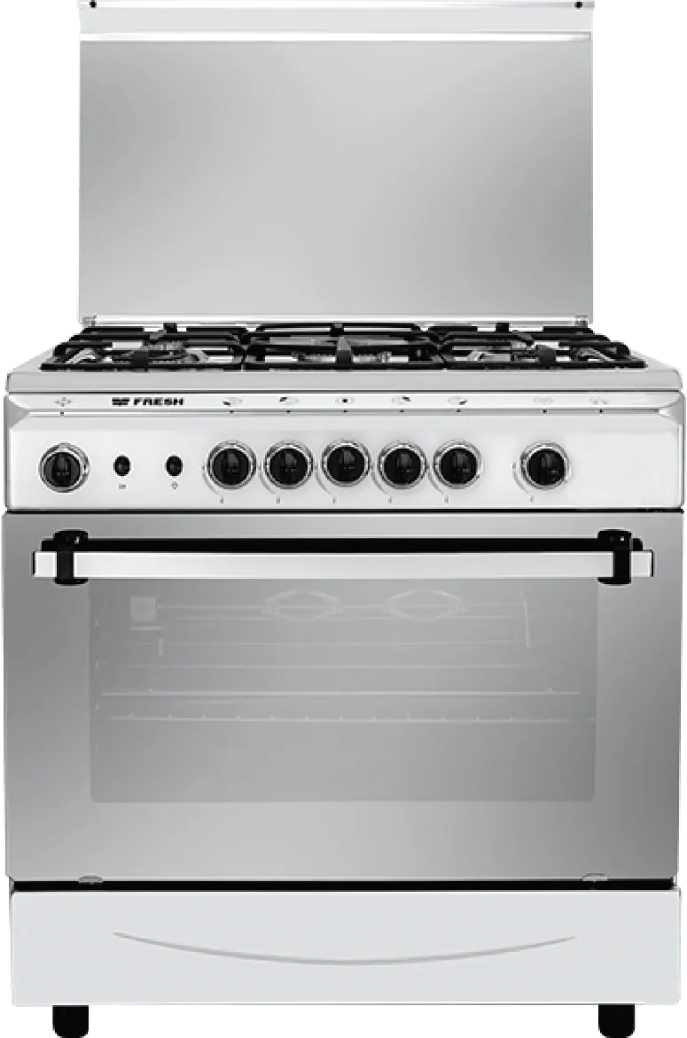 بوتاجاز فريش ايطاليانو كاست، 55×80 سم، 5 شعلة، سلفر