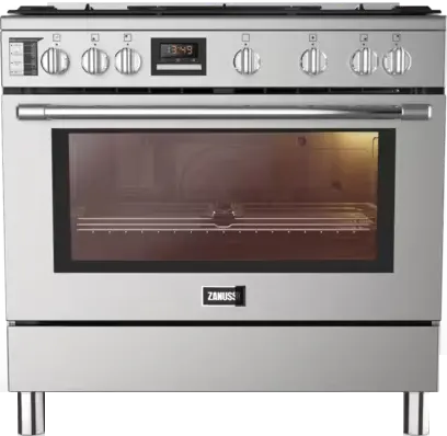 بوتاجاز زانوسي تيست ماكس، 90× 60 سم، 5 شعلة، أمان كامل، ديجيتال، قلاية هواء، أستانلس، ZCG97326XA