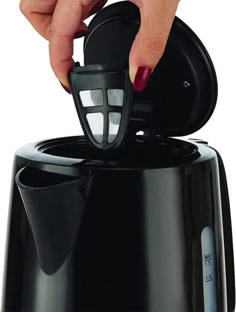 غلاية مياه كهربائية بلاستيك ميانتا، 1.7 لتر، 2150 وات، أسود، EK201620A