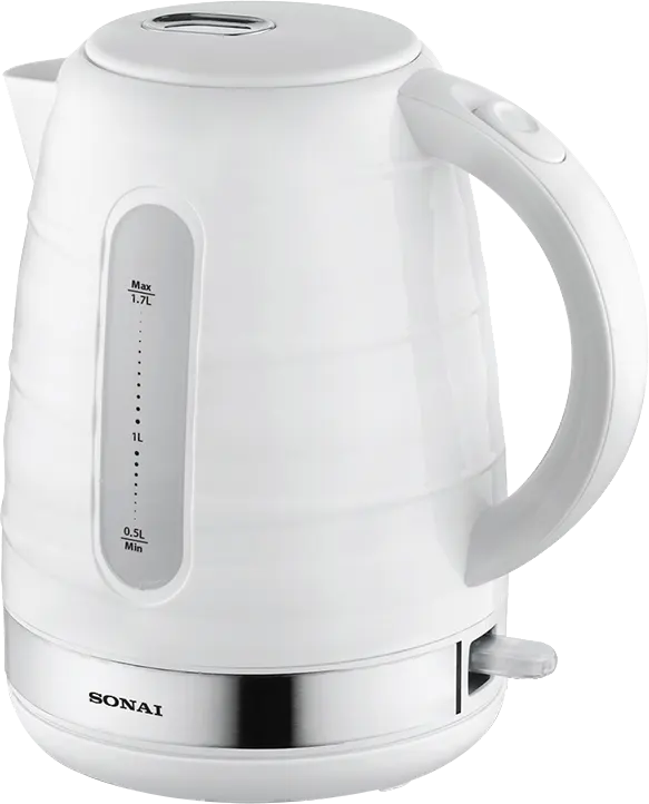 غلاية مياه بلاستيك سوناي، 1.7 لتر، 2200 وات، أبيض، SH.3777