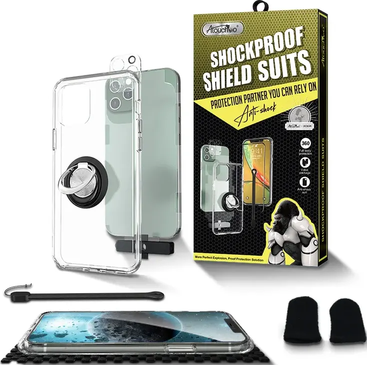 مجموعة جراب وشاشة حماية للايفون أتوشبو كينجكونج 8*1