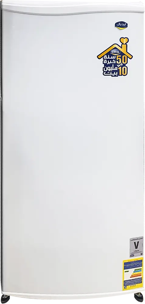 ثلاجة ايديال سوبر جامبو ديفروست، 320 لتر، باب واحد، أبيض، C5