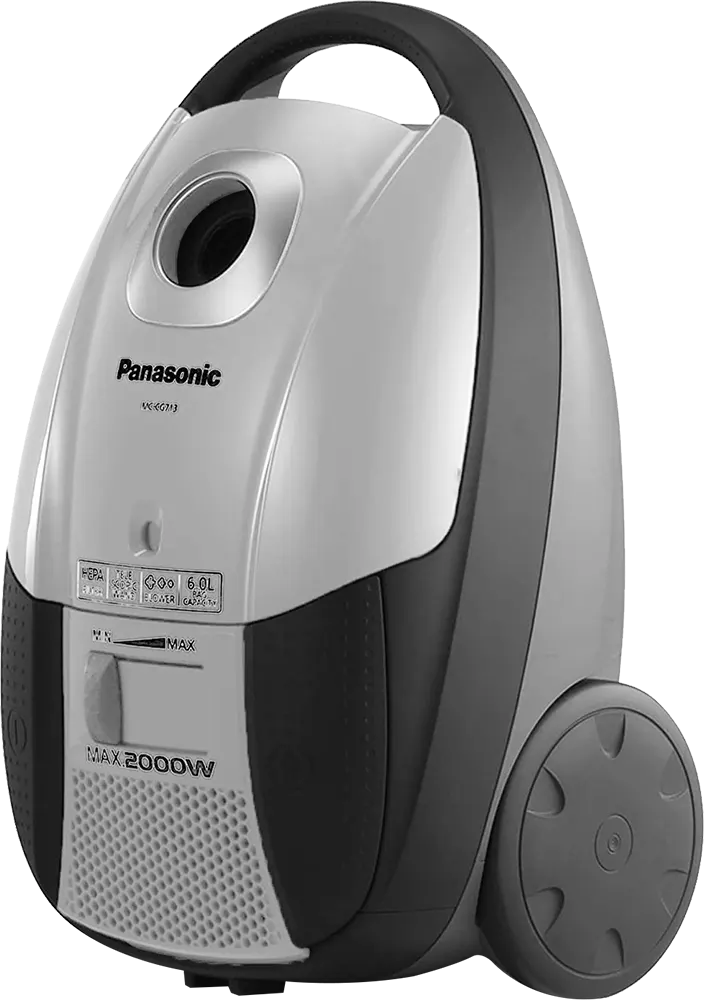 مكنسة كهربائية باناسونيك ماليزي ،2000 وات، كيس غبار 6 لتر، أبيض ،MC.CG713