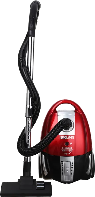 مكنسة كهربائية بلاك أند وايت، 2100 وات، كيس أتربة 3 لتر، أحمر، TOP-141