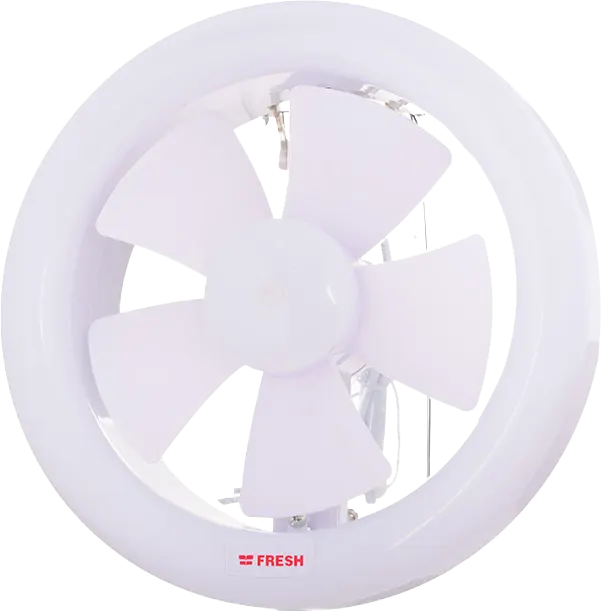 شفاط حائط حمام زجاج فريش، 20 سم، غطاء خلفي متحرك، أبيض