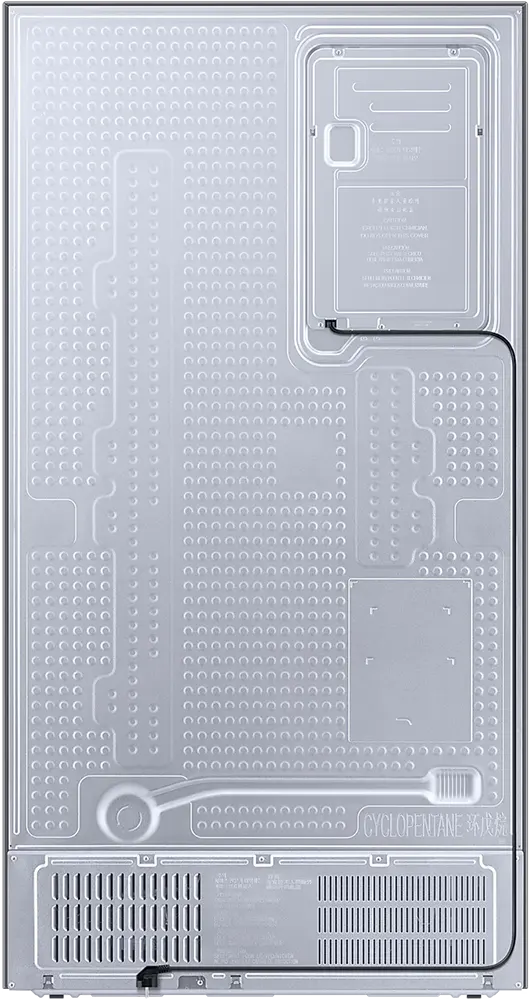 ثلاجة سامسونج ، نوفروست سايد باي سايد، 634 لتر، أنفرتر، 2 باب، أسود ، RS66A8100B1-MR