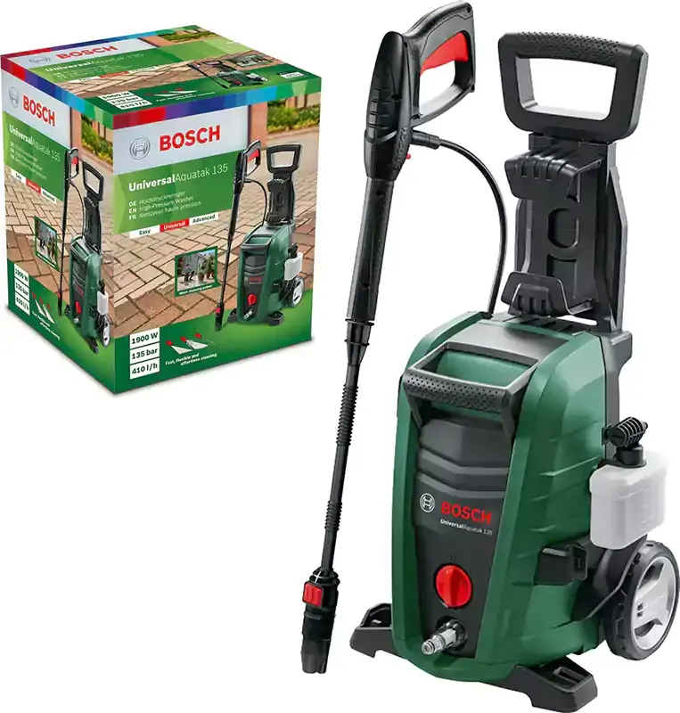 Bosch Universal Aquatak 135 High Pressure Washer, 135 Bar, 1900 Watt, Green