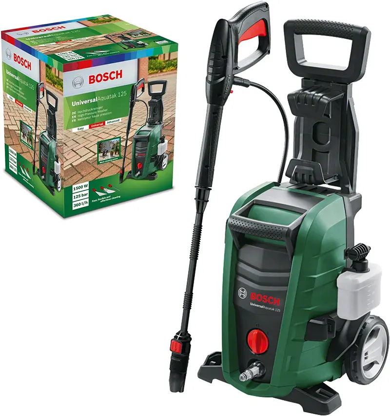 Bosch Universal Aquatak 125 High Pressure Washer, 125 Bar, 1500 Watt, Green