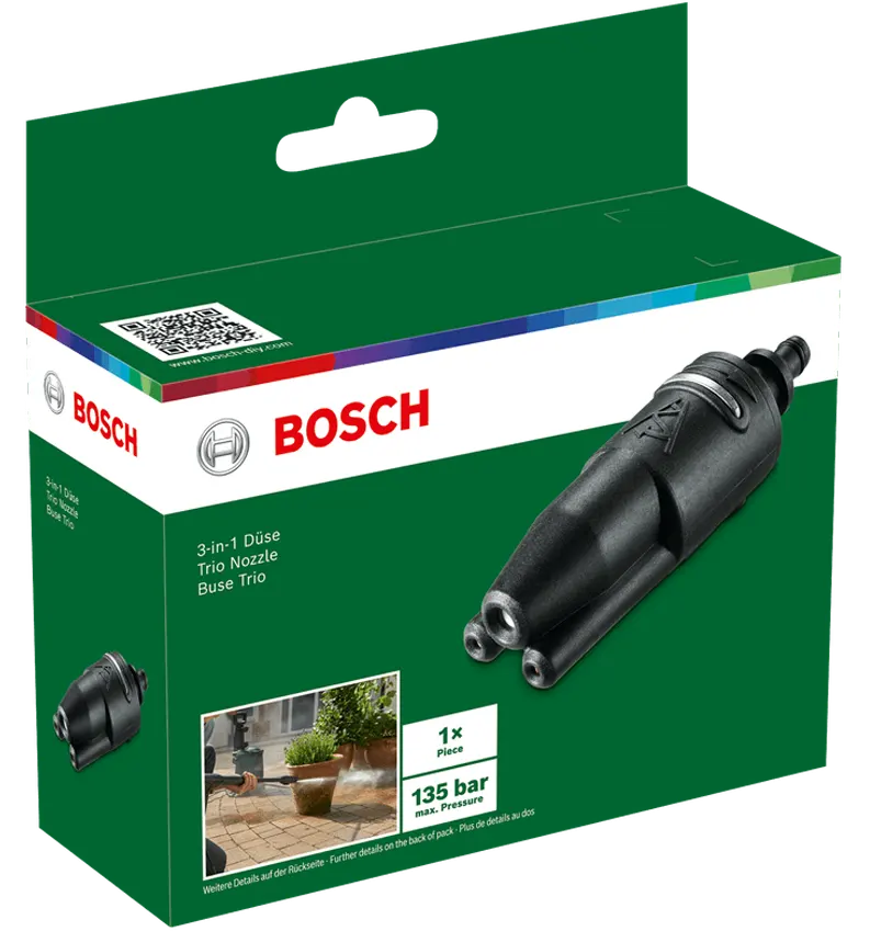 Bosch 800 583 Triple Cleaning Hose Nozzle Buse , 135 Bar